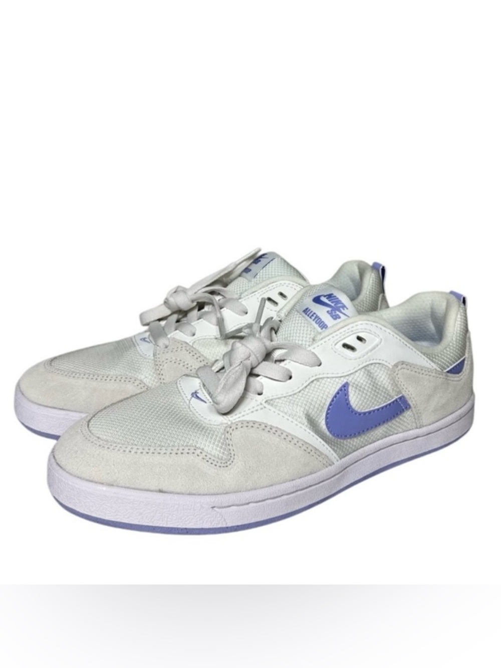 NEW Nike SB Alleyoop Shoes Women’s 9 White Purple Sneakers Skate Shoes - Picture 2 of 6